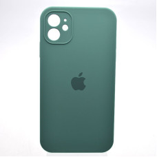 Чехол-силикон оригинал Square Cover Soft Matte Full Camera iPhone 11, Pine Green