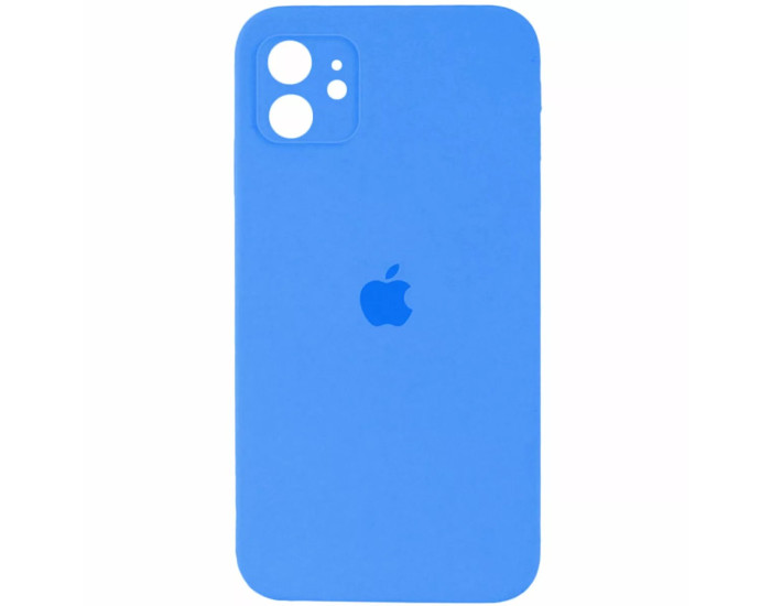 Чохол-силікон оригінал Square Cover Soft Matte Full Camera iPhone 11 Denim Blue
