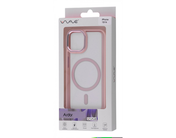 Чехол-силикон WAVE Ardor Case with MagSafe iPhone 13/14, черный