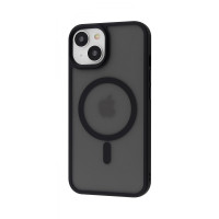 Чехол-силикон WAVE Matte Insane Case with MagSafe Ring iPhone 14, черный