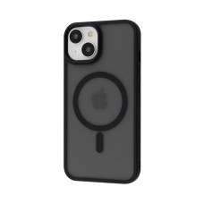 Чехол-силикон WAVE Matte Insane Case with MagSafe Ring iPhone 14, черный