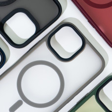 Чехол-силикон WAVE Matte Insane Case with MagSafe Ring iPhone 14, черный