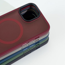 Чехол-силикон WAVE Matte Insane Case with MagSafe Ring iPhone 14, черный
