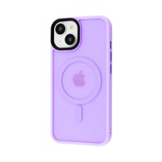 Чехол-силикон WAVE Matte Insane Case with MagSafe Ring iPhone 14, светло-фиолетовый