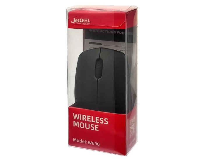 Мышь беспроводная JEDEL W690, черная