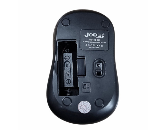 Мышь беспроводная JEDEL WD138-BK, черная