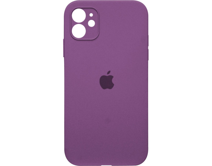 Чехол-силикон оригинал Square Cover Soft Matte Full Camera iPhone 11, Elderberry
