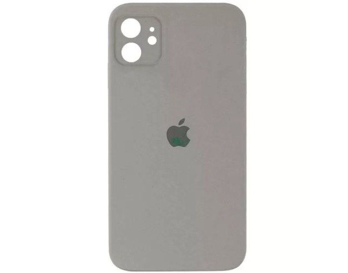 Чехол-силикон оригинал Square Cover Soft Matte Full Camera iPhone 11, Pebble