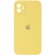 Чехол-силикон оригинал Square Cover Soft Matte Full Camera iPhone 11, New Yellow