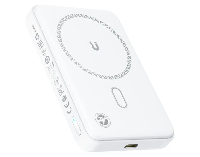 Портативна батарея (Power Bank) Acefast M26 PD20W MagSafe 10 000mAh, біла