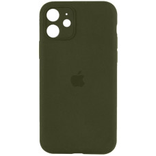 Чехол-силикон оригинал Full Camera Soft Matte iPhone 12, Dark olive