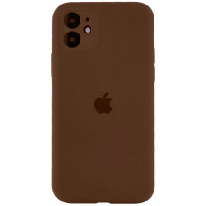 Чехол-силикон оригинал Full Camera Soft Matte iPhone 12, коричневый
