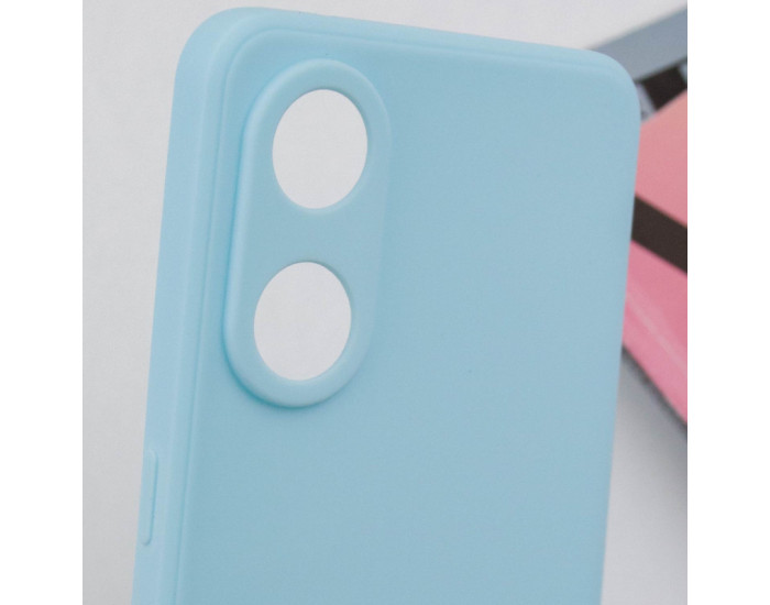 Чехол-силикон Candy Full Camera Oppo Reno 8T 4G, бирюзовый