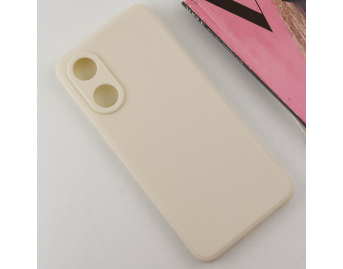 Чехол-силикон Candy Full Camera Oppo Reno 8T 4G, бежевый