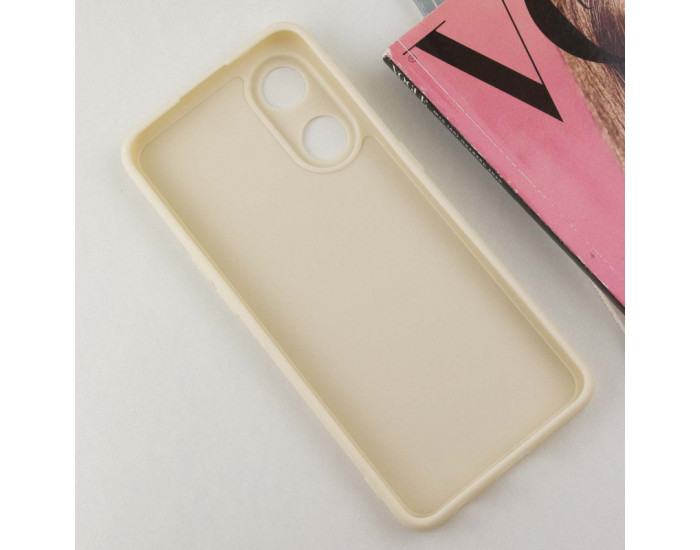 Чехол-силикон Candy Full Camera Oppo Reno 8T 4G, бежевый