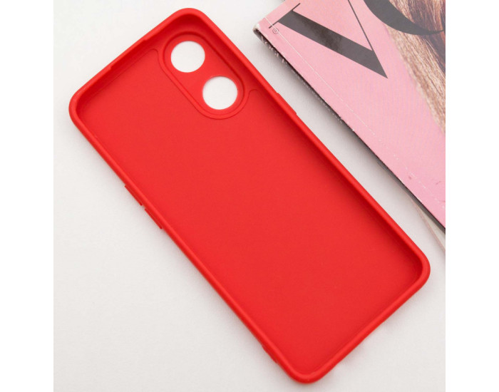 Чехол-силикон Candy Full Camera Oppo Reno 8T 4G, красный