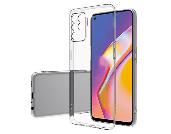 Чехол-силикон Epic Transparent 1,5mm Full Camera Oppo Reno 5 Lite, Прозрачный