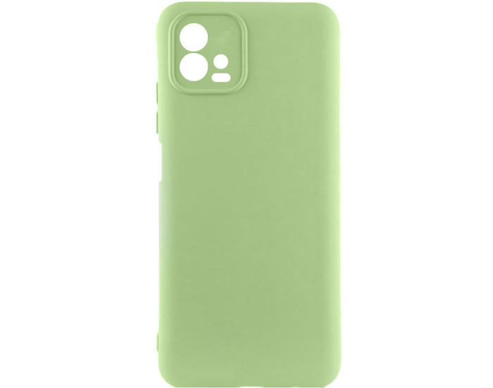 Чохол-силікон GETMAN Liquid Silk Full Camera Motorola Moto G72, Фісташковий