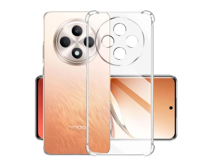 Чехол-силикон Getman Ease logo усиленные углы Oppo Reno 12 F 4G/5G, прозрачный