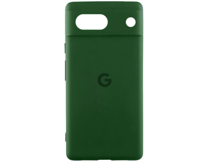 Чохол-силікон Lakshmi Full Camera with Logo Google Pixel 7A, зелений / Cyprus Green