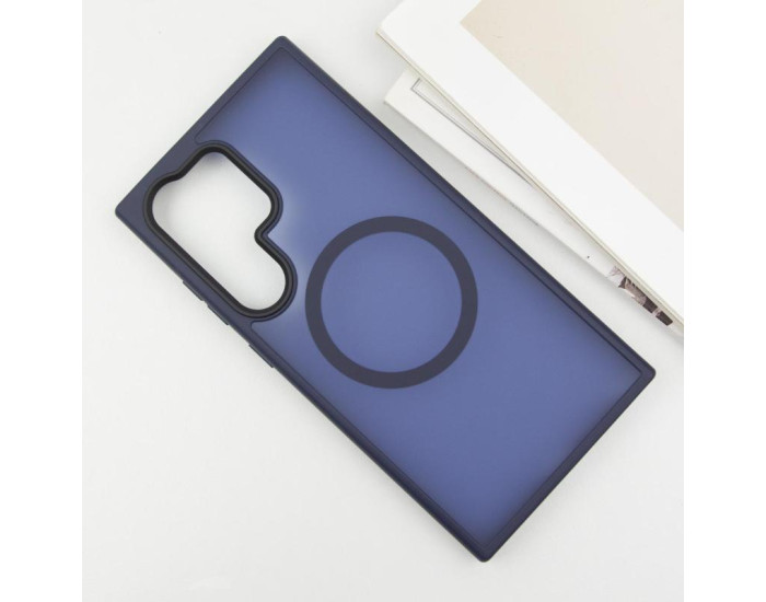 Чохол-силікон Ummi Colorful with MagSafe Samsung S26 Ultra, Темно-синій