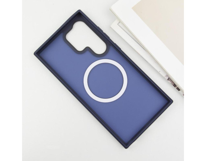 Чохол-силікон Ummi Colorful with MagSafe Samsung S26 Ultra, Темно-синій
