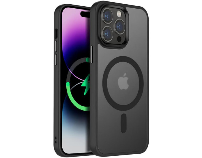 Чехол-силикон Ummi Colorful with MagSafe iPhone 14 Pro, черный
