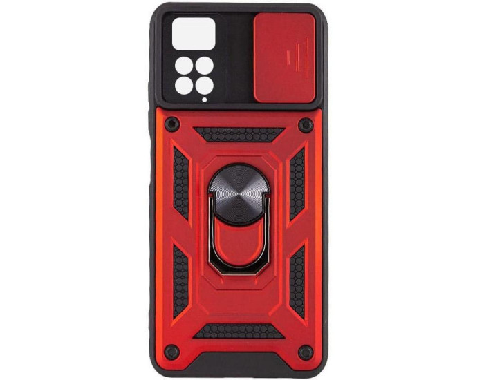 Чехол-Ударопрочный Camshield Serge Ring Xiaomi Redmi Note 11 Pro 4G/5G /Note 12 Pro 4G /Note 11E Pro /Note 11 Pro Plus, красный