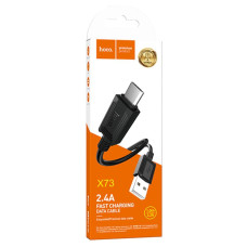 Кабель USB Hoco X73 Ferry USB to Micro (2.4A/1m) черный