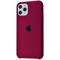 Чехол-силикон оригинал Soft Matte iPhone 11 Pro, Bordo