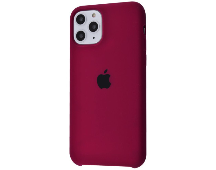Чехол-силикон оригинал Soft Matte iPhone 11 Pro, Bordo