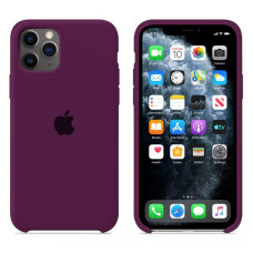 Чехол-силикон оригинал Soft Matte iPhone 11 Pro (Бордовый / Plum)