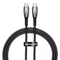 Кабель USB-C Baseus Glimmer Series Type-C to Type-C (100W/1m) (CADH000701) Black