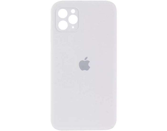 Чехол-силикон оригинал Square Cover Soft Matte Full Camera iPhone 11 Pro, White