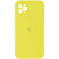 Чехол-силикон оригинал Square Cover Soft Matte Full Camera iPhone 11 Pro, Yellow