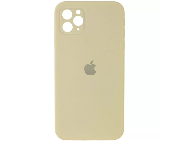 Чехол-силикон оригинал Square Cover Soft Matte Full Camera iPhone 11 Pro, Mellow yellow