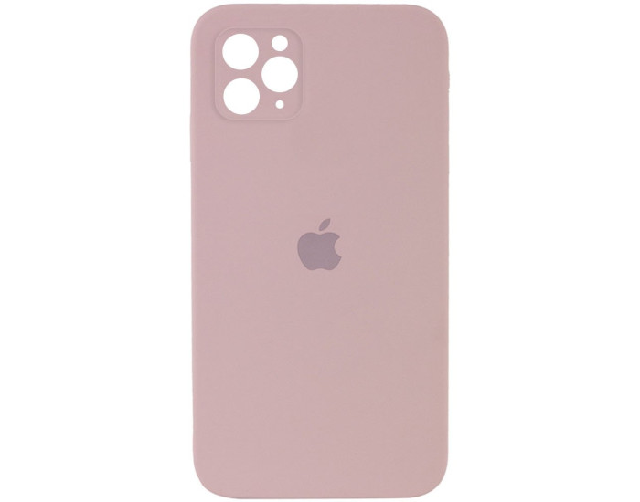 Чехол-силикон оригинал Square Cover Soft Matte Full Camera iPhone 11 Pro, Pink sand