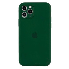 Чехол-силикон оригинал Square Cover Soft Matte Full Camera iPhone 11 Pro, Dark green