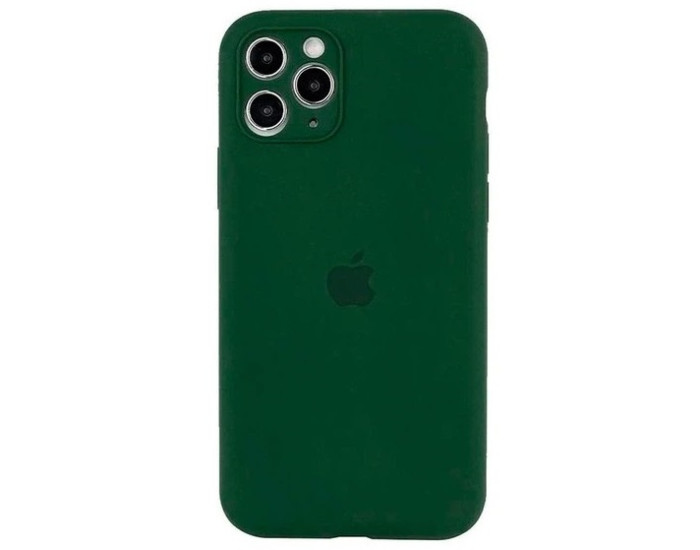 Чехол-силикон оригинал Square Cover Soft Matte Full Camera iPhone 11 Pro, Dark green