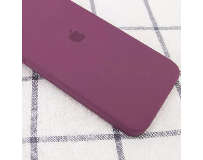 Чехол-силикон оригинал Square Cover Soft Matte Full Camera iPhone 11 Pro, Marsala
