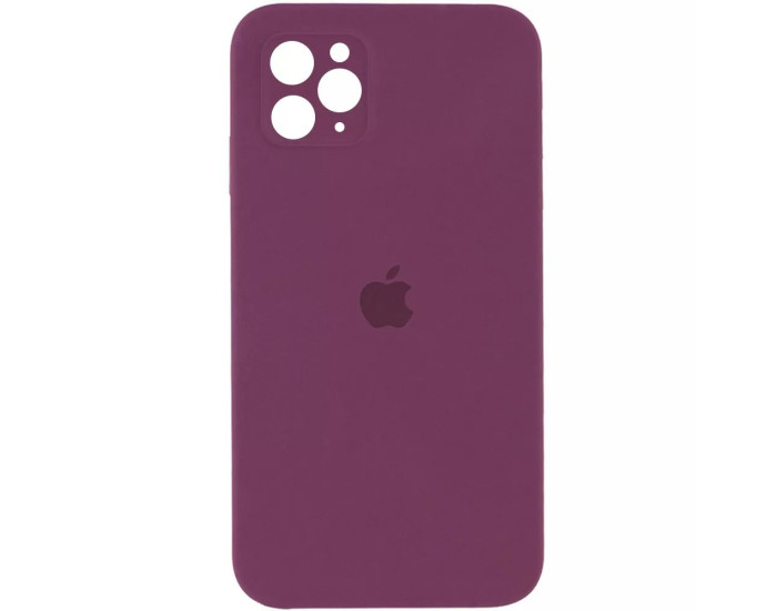 Чехол-силикон оригинал Square Cover Soft Matte Full Camera iPhone 11 Pro, Marsala