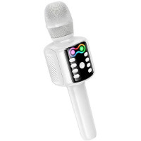 Колонка-Микрофон Караоке Hoco L24 Shine, белая