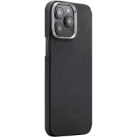 Чехол-силикон Carbon Protection Slim (MagSafe) iPhone 15 Pro, черный
