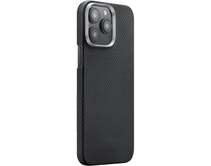 Чехол-силикон Carbon Protection Slim (MagSafe) iPhone 15 Pro, черный