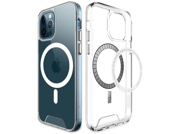 Чехол-силикон Space Case with MagSafe iPhone 16 Pro Max, Прозрачный