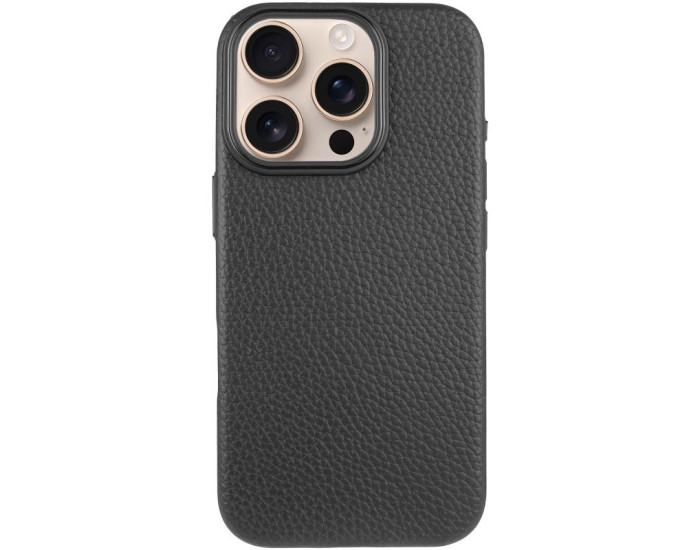 Чохол шкіряний Syndee with MagSafe iPhone 15 Pro, чорний
