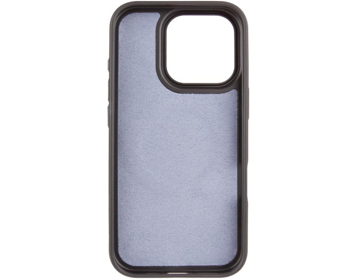 Чохол шкіряний Syndee with MagSafe iPhone 15 Pro, Чорний/Сірий