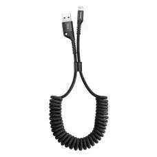 Кабель USB Baseus Fish Eye Spring (Пружина) USB to Ligtning 2A/1m (CAlSR-01) Black