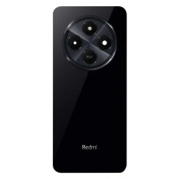 Задняя крышка корпуса для Xiaomi Redmi 14C /C75, Midnight Black со стеклом камеры, оригинал (лого Redmi)