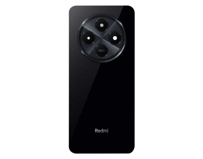Задняя крышка корпуса для Xiaomi Redmi 14C /C75, Midnight Black со стеклом камеры, оригинал (лого Redmi)